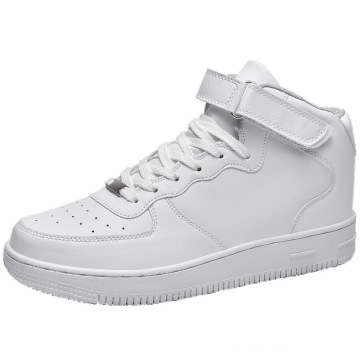 Sneaker Customs Design Neueste sportlich atmungsaktive Leder gemacht weiße flache Turnschuhe schwarze Casual Schuhe Paare